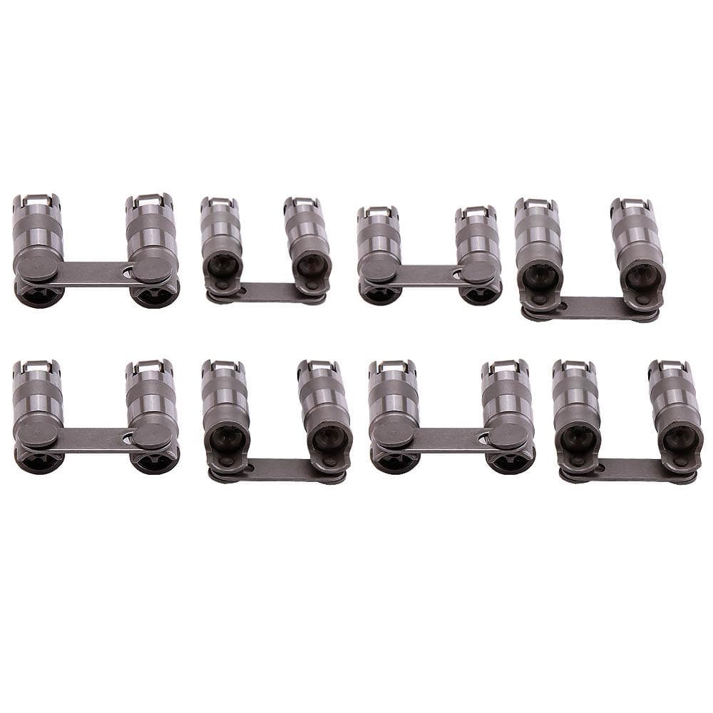 GELUOXI Retro-Fit Roller Lifters And Link Bar Small Block Combo For Chevy Sbc V8 1955 1983 8pcs