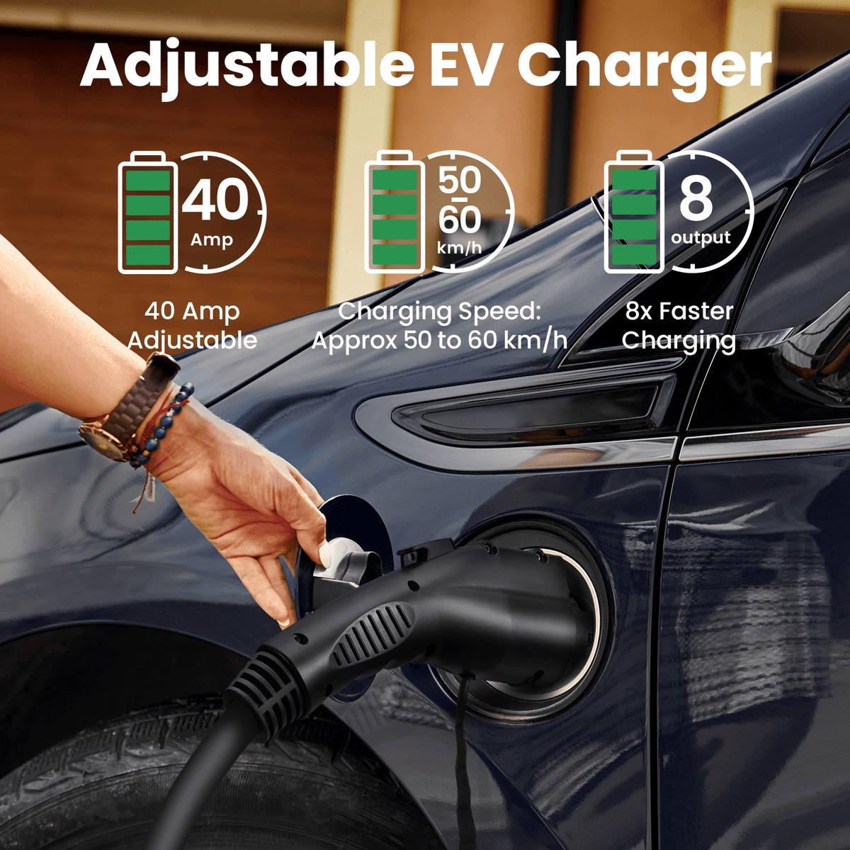 maxpeedingrods 240V Smartphones level 2 EV Charger for Audi/BMW